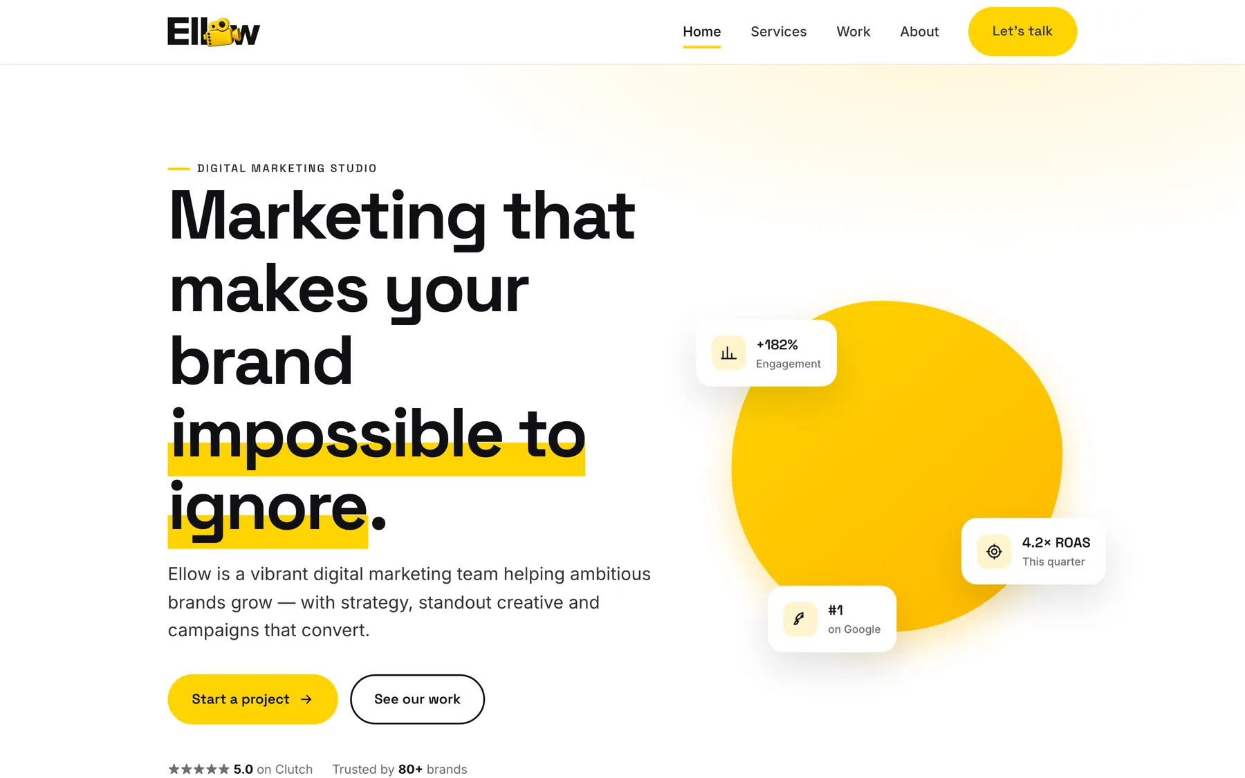 Classic editorial direction for the Ellow brand